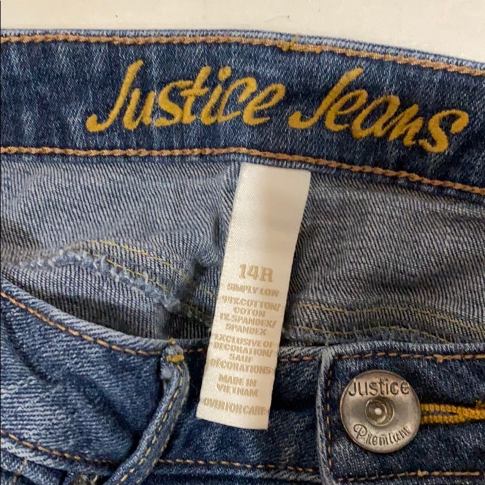 Girl Justice Jeans 14R - Picture 7 of 7